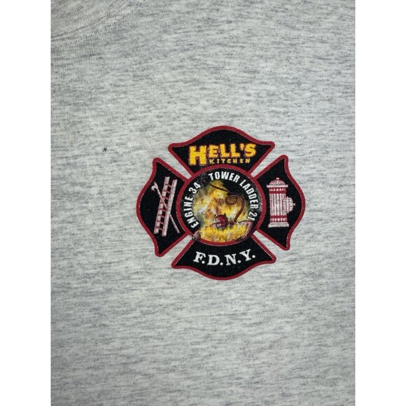 Vintage Y2K Hell's Hells Kitchen Fire Department New York FDNY Truck Thrashed - Picture 9 of 16